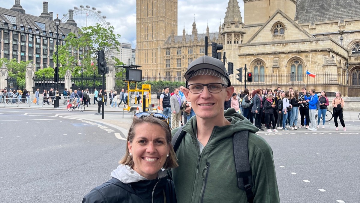 Kate and Tim in London