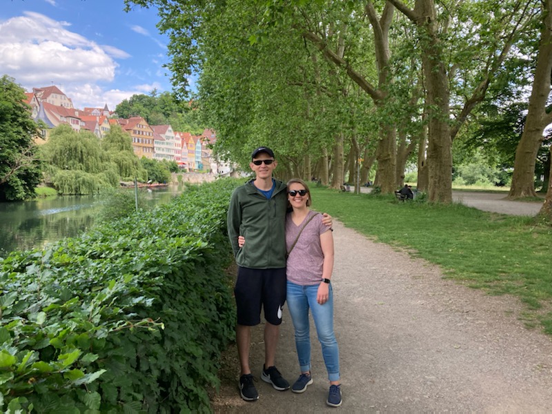 The river in Tubingen, Germany